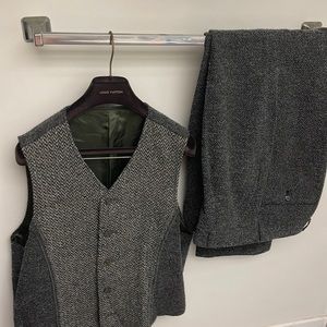 Vintage 1990s Japanese designer Moare 2pc set pant 32 vest 40